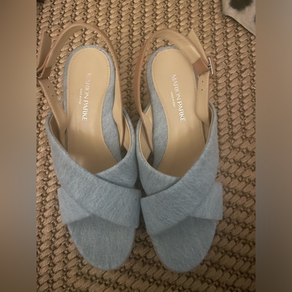 BRAND NEW MARION PARKE JEAN WEDGES - Picture 4 of 4